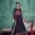Blue work georgette salwar with dupatta