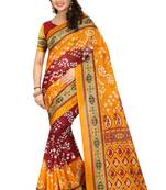 Bandhani Printed Bhagalpuri Silk Saree With Blouse