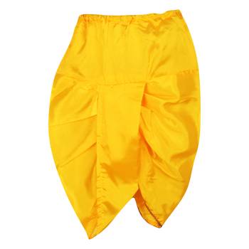 Yellow Polyester Plain Boys Dhoti Kurta 4