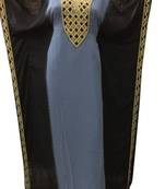 Grey and black georgette zari stone work islamic style farasha