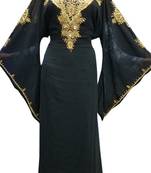 Black georgette zari stone work islamic style farasha