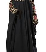 Black georgette zari stone work islamic style farasha