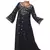 Black georgette zari stone work islamic style farasha