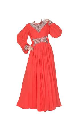 gajri georgette zari stone work islamic style farasha 1