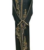Black georgette zari stone work islamic abaya