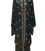 Black georgette zari stone work islamic abaya
