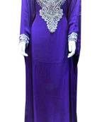 Blue georgette zari and stone work islamic farasha