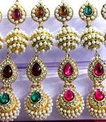 Multicolour Jhumka Earring set of 5