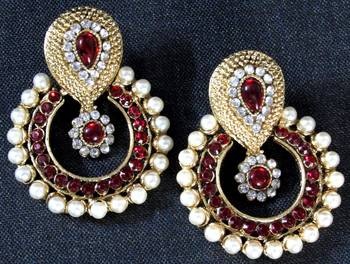 Combo Offer Of 9 Polki Earrings with Free Earring 3