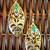 GOLDEN LEAF FIROZI DANGLER EARRING