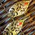 GOLDEN LEAF RED DANGLER EARRING