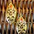 GOLDEN LEAF RED DANGLER EARRING