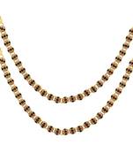 Maroon & Green Color Kundan Kundan Anklets