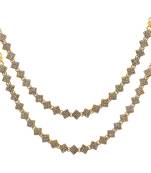 White Color Kundan Kundan Anklets