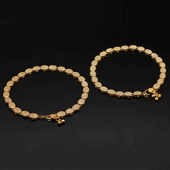White Color Kundan Kundan Anklets 3