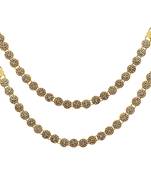 White Color Kundan Kundan Anklets