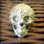 Golden Skull Funky Ring For Boys