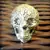 GOLDEN SKULL FUNKY RING FOR BOYS
