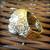 Golden Skull Funky Ring For Boys