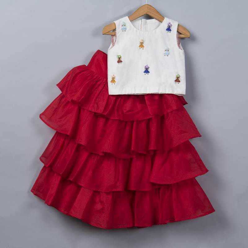 frill skirt and top