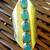 Golden Long Firozi Stone Ring