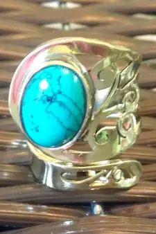 GOLDEN FIROZI STONERING