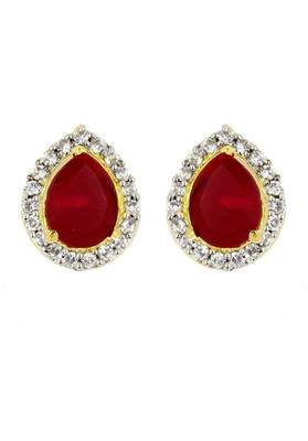 M Creation Gold-plated Multi-color 5 In 1 Interchangeable Stud Earrings For Women/girls(ET047_WATERDROP) 2