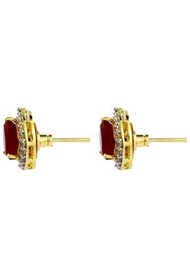 M Creation Gold-plated Multi-color 5 In 1 Interchangeable Stud Earrings For Women/girls(ET047_WATERDROP) 3