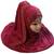 Maroon Diamond Stone Work Hosiery Cotton Islamic Hijab Scarf