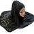 Black Plate Stone Work Hosiery Cotton Islamic Hijab Scarf