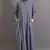 Blue Cotton Plain Formal Islamic Abaya