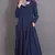 Navy Blue Jersey Plain Casual Islamic Abaya
