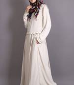 Ivory Heather Moss Plain Casual Islamic Abaya