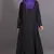 Black Poly Crepe Plain Casual Islamic Abaya