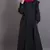 Black Poly Crepe Plain Casual Islamic Abaya