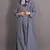 Grey Denim Plain Casual Islamic Abaya