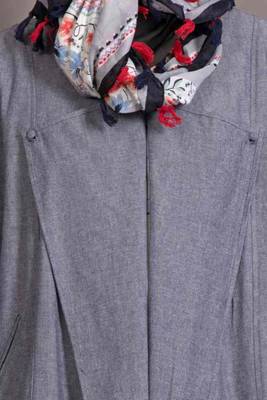 Grey Denim Plain Casual Islamic Abaya 5