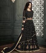 Black Multi Resham Work Georgette Anarkali Suit