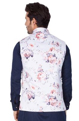 Multicolor Cotton Blend Nehru Jacket 3
