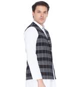 Black Cotton Modi Nehru Jacket