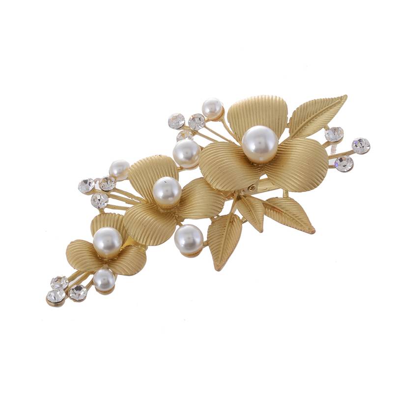 Golden Stone Studded Hair Pins RICH LOOK 2658595
