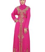 Rani georgette islamic kaftan with zari and stone work