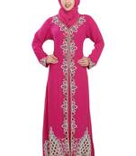 Rani georgette islamic kaftan with zari and stone work