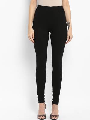 Black Solid Leggings 1