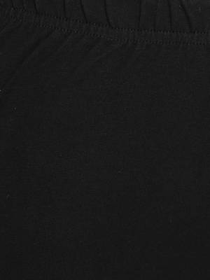 Black Solid Leggings 2