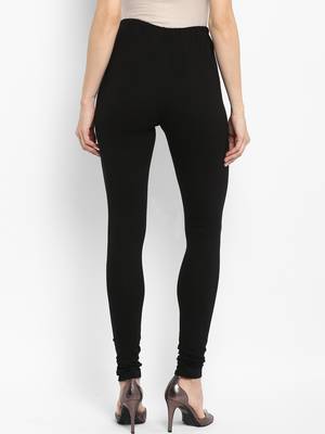 Black Solid Leggings 3