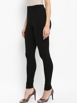 Black Solid Leggings 4