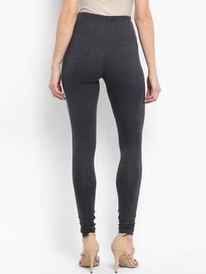 Grey Solid Leggings 3