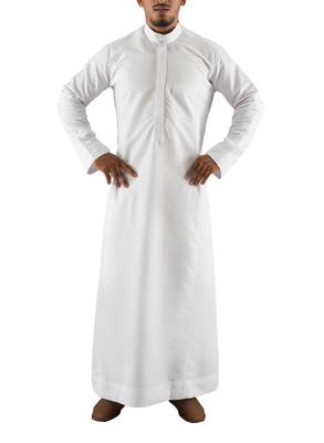 White cotton al lulu thobe 1