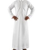 White cotton al lulu thobe